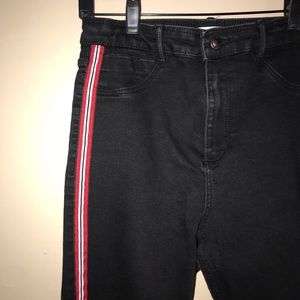 Zara Side Stripe Skinny Jeans